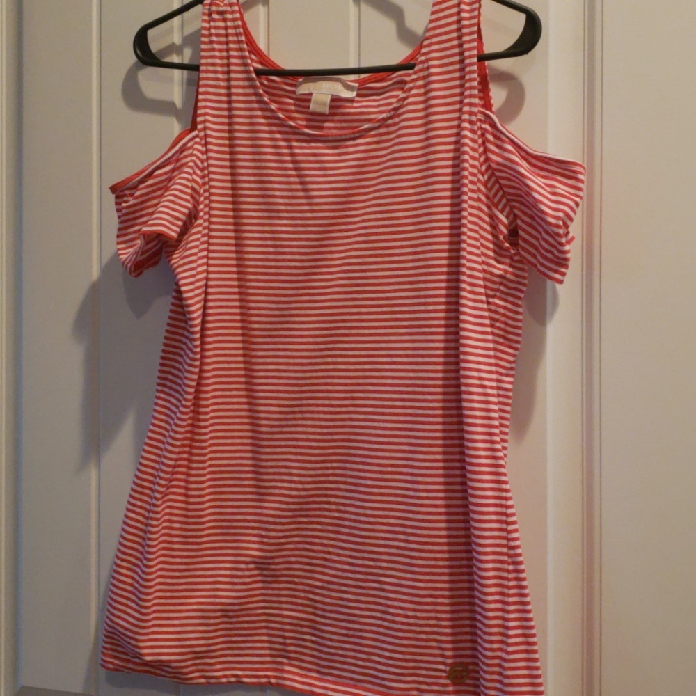 Micheal Kors womens cold shoulder shirt